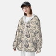 thumbnail image 3 of Saiise Compass And Mountains In Bicycle Wheels Pattern Sun Protection Hoodie for Men and Women, Lightweight Quick-Dry Windproof with Hood and Zip-X-Large, 3 of 7