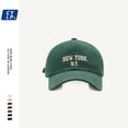 thumbnail image 1 of Gorra de béisbol con tapa suave bordada coreana para hombres, tiro callejero popular en Internet, otoño e invierno, moda coreana, gorra pequeña para mujeres, 1 of 5