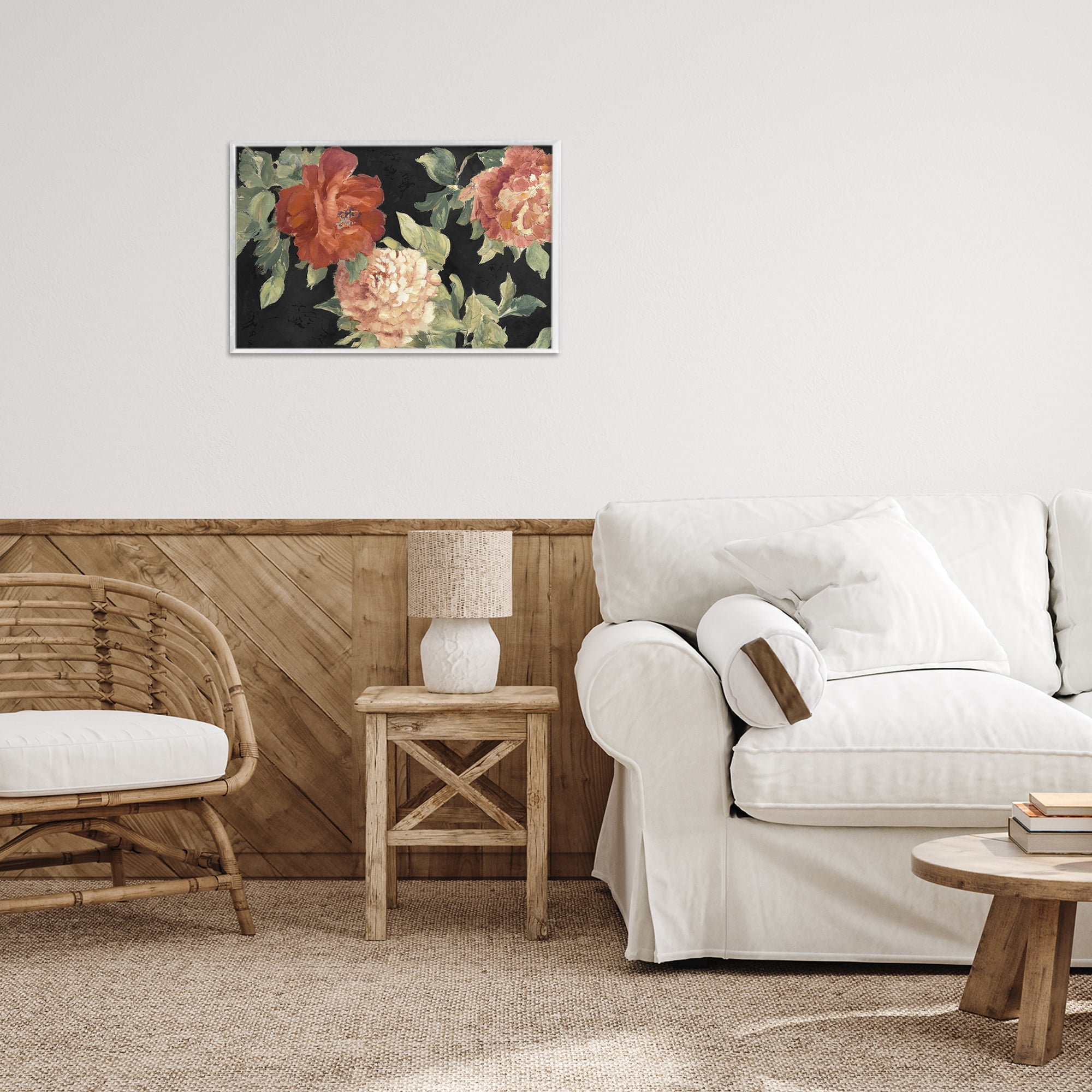 Stupell Industries Beauty of the Red Blossom White Framed Giclee Art, design by Lanie Loreth