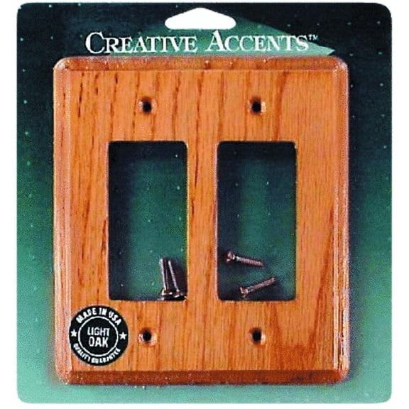 Jackson Light Oak Wall Plate Duplex Outlet - 1 Gang, Multicolor