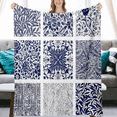 thumbnail image 4 of Boho Blanket With Pillow Cover For Sofa Couch Fluffy Flannel Air Conditioner Blanket Best Gifts Blanket For Adults Teen, 4 of 9
