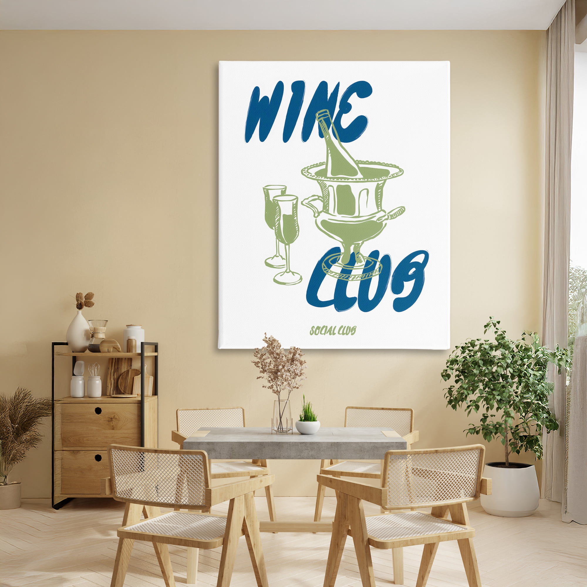 Stupell Industries Wine Club Social Evening Toast Canvas Wall Art, design by The Prints Vibe