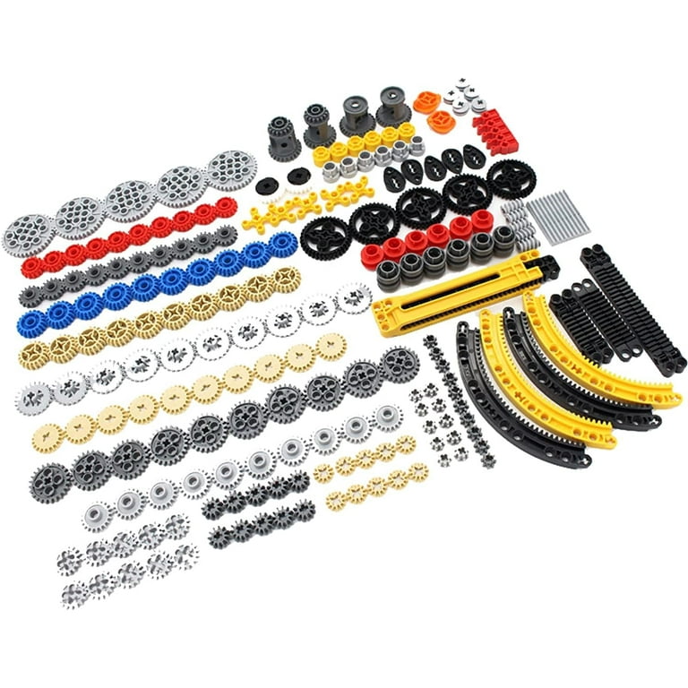 233PCS Gear Set for Technic Series Parts Compatible with Lego Technic Parts DIY Gears Assortment Pack Liftarm Pins Axles Connectors for Technic Building Blocks Set Gear Set Walmart