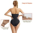thumbnail image 5 of Gmluru Women Shapewear Tummy Control Bodysuit Bra Formal Dress Corset Body Shaping Waist Cinching Hip Lifting Jumpsuit Black S-2XL, 5 of 6