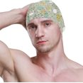 thumbnail image 3 of FYBTO Swimming Cap Cartoon Lovely Sheeps and Flower Unisex Adult FYBTO Polyester, 3 of 4