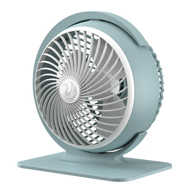 Dvkptbk Table Fan Rechargeable Battery Operated Desk Fan with LED