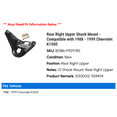 thumbnail image 2 of Rear Right Upper Shock Mount - Compatible with 1988 - 1999 Chevy K1500 1989 1990 1991 1992 1993 1994 1995 1996 1997 1998, 2 of 2
