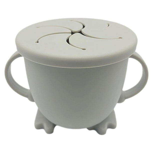 Portable Snack Attack Snack Cup, Collapsible Silicone Snack Container, Toddler and Baby Snack