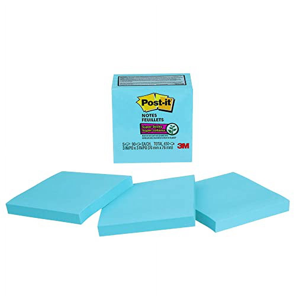 NOTES 3X3 5PK BLUE