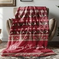 thumbnail image 2 of Christmas Theme Flannel Blanket, Christmas Blanket, Machine Washable Soft Warm Blanket, Office Living Room Sofa Air Conditioning Blanket, Christmas Gift, 2 of 4
