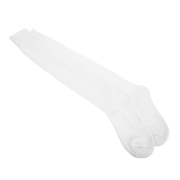EXHUMKY Women's White Knee High Socks, 1 Pair with Cushioned Support for Running, Training, Fencing & Outdoor Sports