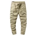 thumbnail image 1 of WEAIXIMIUNG Dress Pants Mens 34X32 Men's Work Pants with Pockets Casual Style Drawstring Trousers Sweatpants, 1 of 9