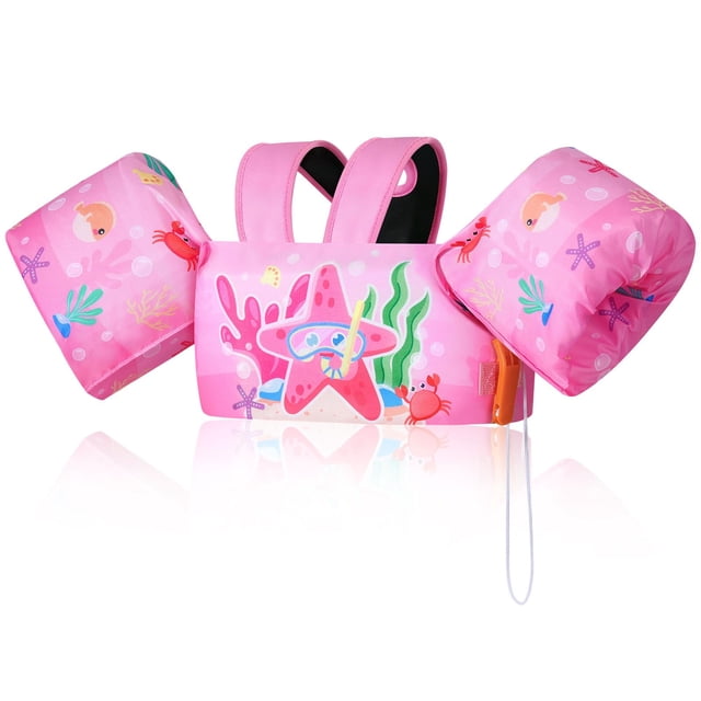 Chaleco Flotador para Brazo Infantil MoKo Rosa Estrella de Mar 9-23 kg