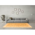 thumbnail image 3 of Ahgly Company Indoor Round Oriental Orange Modern Area Rugs, 4' Round, 3 of 4