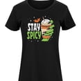 thumbnail image 3 of Instant Message - Fall - Stay Spicy Creepy Hands - Women's Any Way Dress, 3 of 7