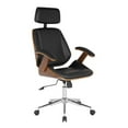 thumbnail image 1 of Hawthorne Collections Faux Leather Office Chair in Black, 1 of 5