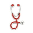 thumbnail image 4 of Broche de Estetoscopio Strade Fareast Limited pin de solapa Rojo plateado, 4 of 8