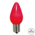 thumbnail image 2 of Vickerman C7 Ceramic LED Red Twinkle Bulb  Nickel Base,  120V .6 Watts, 25 Bulbs per bag, 2 of 2