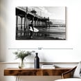 thumbnail image 3 of Elephant Stock Black California - Huntington Beach Surfer Wall Art - Horizontal Canvas Wall Art - Living Room Wall Decor - Beach Canvas - Black And Gray Decor By Philippe Hugonnard - 39" x 26", 3 of 8