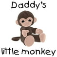 thumbnail image 2 of CafePress - Daddy's Little Monkey (Brown) Infant Bodysuit - Baby Light Bodysuit, Size Newborn - 24 Months, 2 of 4