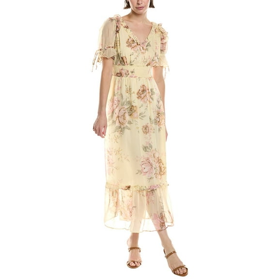 Walter Baker womens  Georgia Maxi Dress, m, Beige