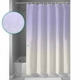 thumbnail image 4 of Romantic Purple Shower Curtain, 60" x 72", White Gradient Waterproof Bathroom Curtain Washable Shower Curtain Set with 12 Hooks, 4 of 6