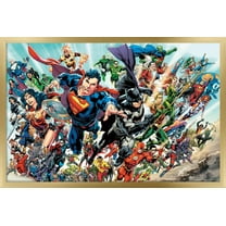 DC Comics - Justice League Rebirth - Group Wall Poster, 14.725" x 22.375", Framed