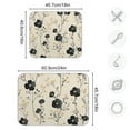 thumbnail image 5 of Yayeee Dish Drying Mat for Kitchen Counter Ultra Absorbent Easy Clean Pad 24x18", Small Black Flowers, 5 of 7