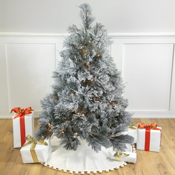 Northlight 4.5' Pre-Lit LED Black Spruce Artificial Christmas Tree - Clear Lights