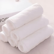 AUQ 6 Pcs Organic Cotton Muslin Burp Cloths, 12x5 Inch Ultra Soft Baby Washcloths, Highly Absorbent Nursing & Diaper Changing Essentials for Newborns