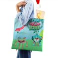 thumbnail image 4 of Lale Ki Lolu Bolso de tela con estampado de lienzo para mujer, bolsa de compras reutilizable y estética, con cremallera interior, regalo para mujer,40*40cm., 4 of 6