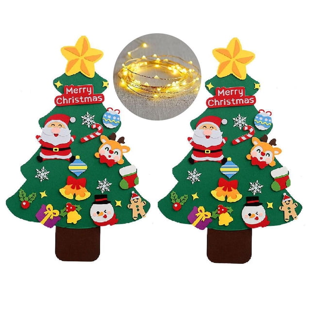 Felt Christmas Tree For Kids Wall, Felt Christmas HOT Tree For Toddlers P1F1