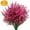 Pink, variant on Viworld 8pcs Artificial Flowers Plastic Fake Plants UV Resistant Home In/Outdoor Garden Decor
