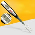 thumbnail image 1 of Lubelski Digital BBQ Turkey Food Fork Thermometer Instant Read Kitchen Temperature Meter, 1 of 9