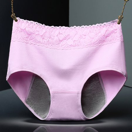 HESHENG Women Menstrual Period Panties Seamless Physiological Leakproof Underwear 2Pack