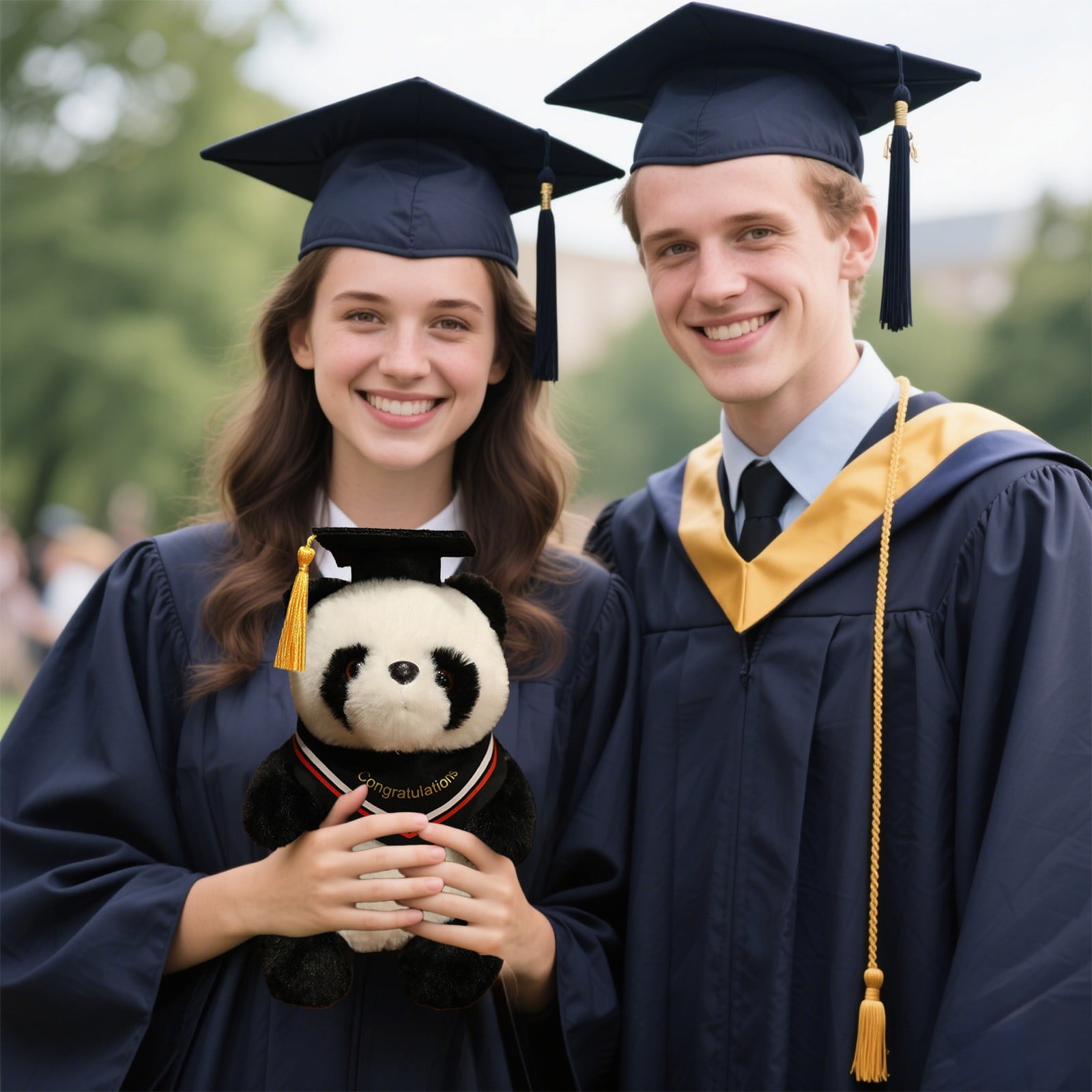 JilgTeok 5 Packs Graduation Panda Doll with Hat Doll 2025 Graduation Plush Keepsake Gift Adorable Celebration Souvenir Home Decoration 4.7inch