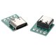 thumbnail image 2 of Conector tipo C de 16 pines de 6 piezas a adaptador de PCB de 2,54 mm, USB C de 4 pines a DIP de 4 pines para carga y transmisión de datos, 2 of 5