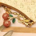 thumbnail image 2 of Cherry Bag Charms,Cute Purse Keychain,Key Chains Women Cute,Car keyrings leather handbags,Valentines Day Gifts, 2 of 13