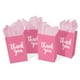 thumbnail image 2 of Bolsas de regalo DjinnGlory Thank You de papel rosa, paquete de 50 con asas, 2 of 9