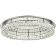 thumbnail image 3 of Maklaine 34" Round Royal Cut Crystal LED Flush Mount in Chrome, 3 of 8