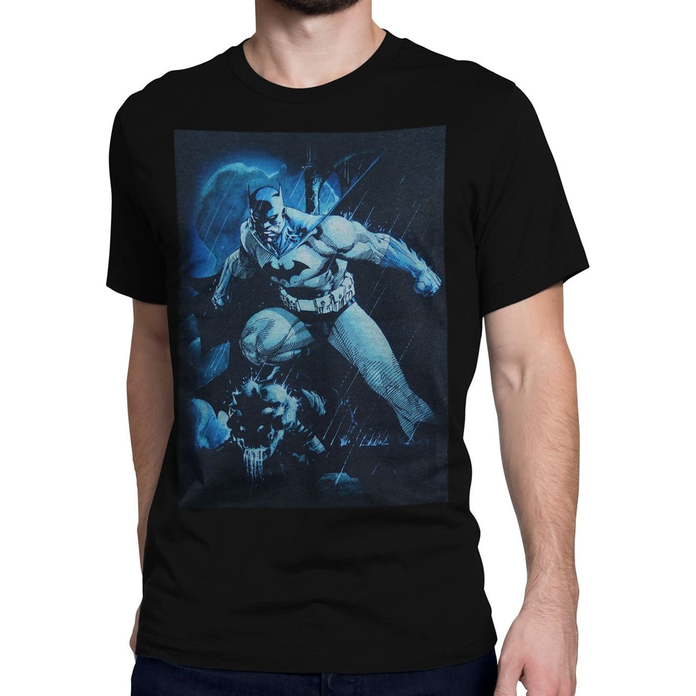 DC Comic Batman Arkham Origins Shield T-Shirt Homme