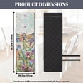 thumbnail image 4 of TSOVTHRID Dragonfly Floral Oil Painting Print Seat Cushion Covers for Kitchen Quilted Removable Anti-Slip Dining Room Chair Covers Cozy Chair Seat Slipcovers with Detachable Strap, Set of 1, 4 of 7