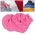 thumbnail image 6 of S SERENABLE Chunky Chenille Yarn Acrylic Fibers Gauge 7 Jumbo Giant Washable Bulky Yarn Thick Yarn for Sofa Throw Crocheting Hat Blanket Dark Pink, 6 of 8