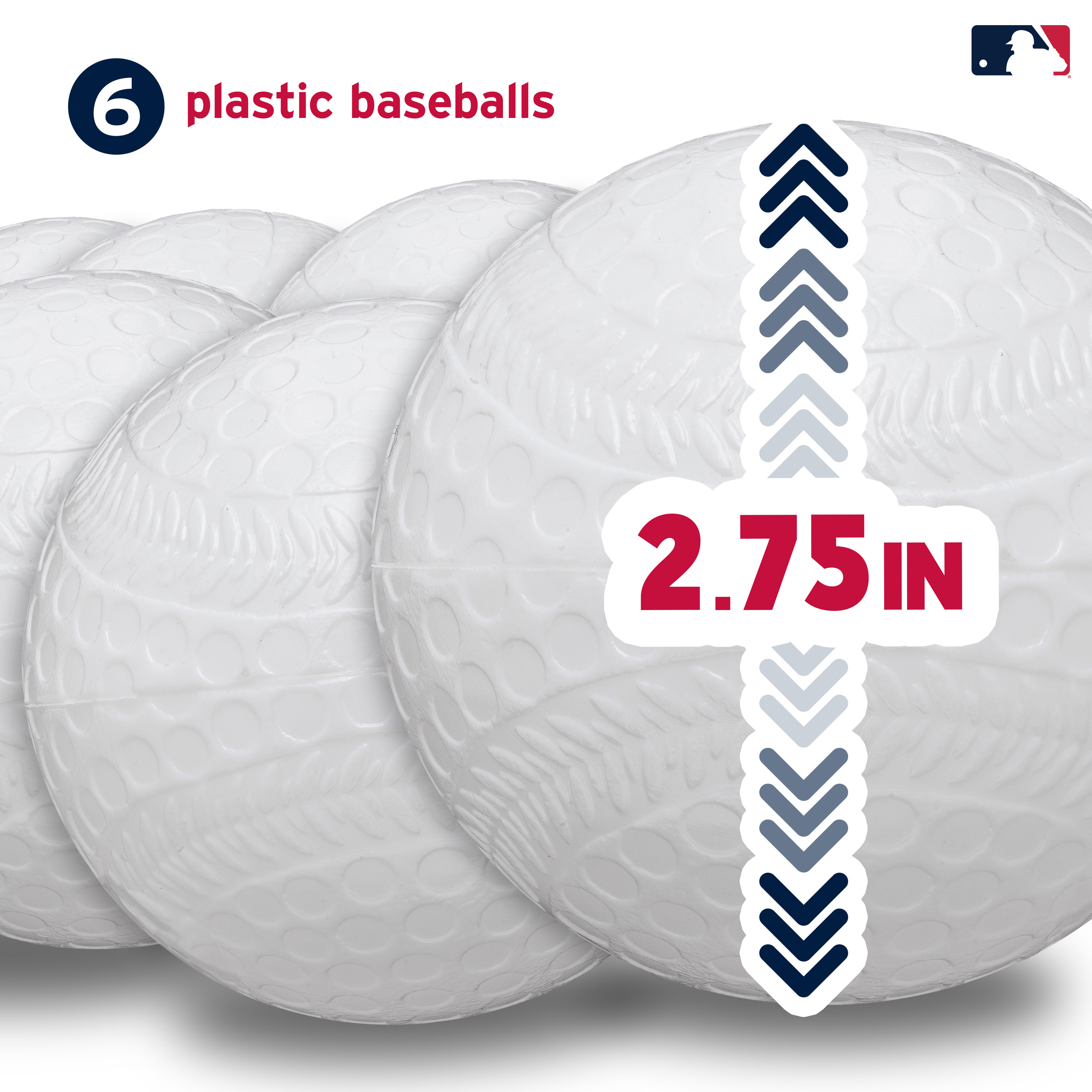 Franklin Sports Kids Baseball Pitching Machine Height Adjustable – 6 Plastic Balls - Grey/Blue - image 3 of 10
