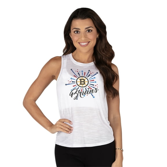 Women's Concepts Sport White Boston Bruins Infuse Knit Tank Top