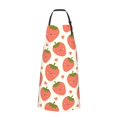 thumbnail image 2 of Picia Hand Drawn Strawberry Waterproof Apron for Unisex Adult - Adjustable Bib Apron with Pockets, Ideal for Cooking, Gardening, Painting, and Household Chores, 2 of 9