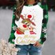 thumbnail image 1 of Pntutb - Sudadera con estampado navideño de manga larga para mujer, informal, a la moda, blusa Pntutb Pntutb-8945, 1 of 5