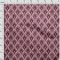thumbnail image 4 of oneOone Cotton Flex Maroon Fabric Asian Floral Tiles Craft Projects Decor Fabric Printed By The Yard 40 Inch Wide, 4 of 4