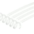 thumbnail image 1 of Bobinas de encuadernación de plástico Uxcell de 10 mm (3/8"), 50 piezas, espirales de encuadernación para 75 hojas, transparente, 1 of 6