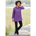 thumbnail image 5 of Woman Within Plus Size Tall Stretch-Cotton Knit Pull-On Bootcut Leggings, 5 of 6